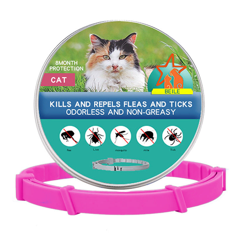 KFX-4087485 Insect-Repellent Silicone Collar for Cats and Dogs - Four Seasons Style