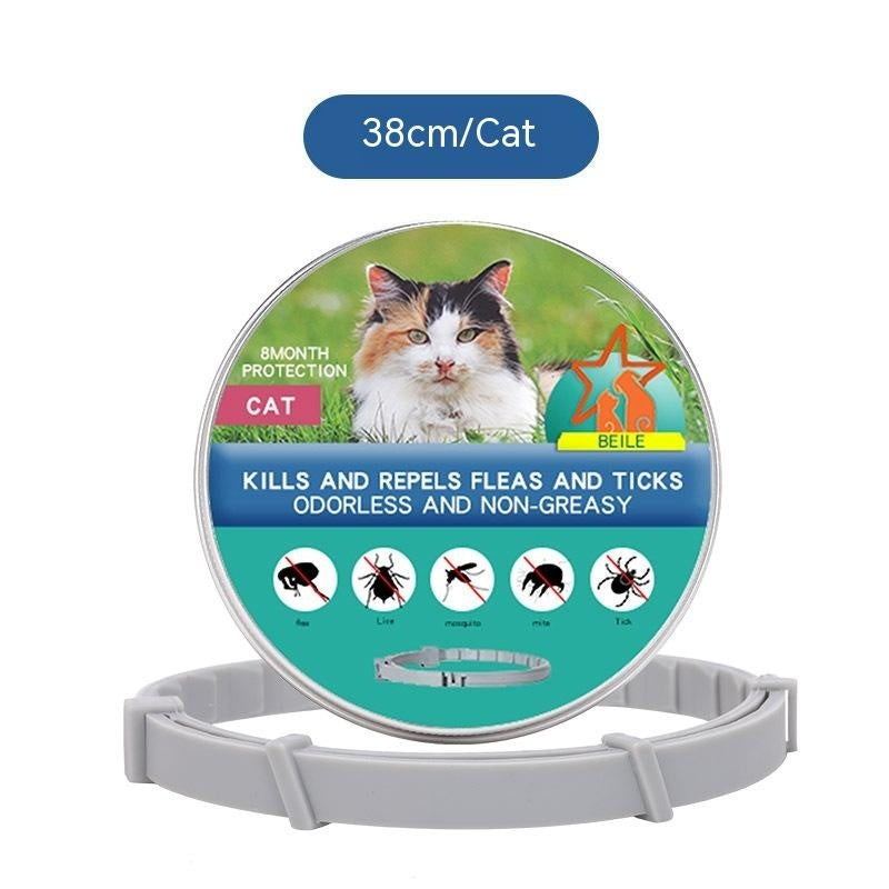 KFX-4087485 Insect-Repellent Silicone Collar for Cats and Dogs - Four Seasons Style