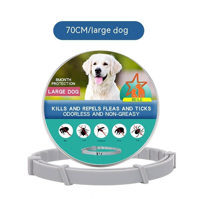 KFX-4087485 Insect-Repellent Silicone Collar for Cats and Dogs - Four Seasons Style