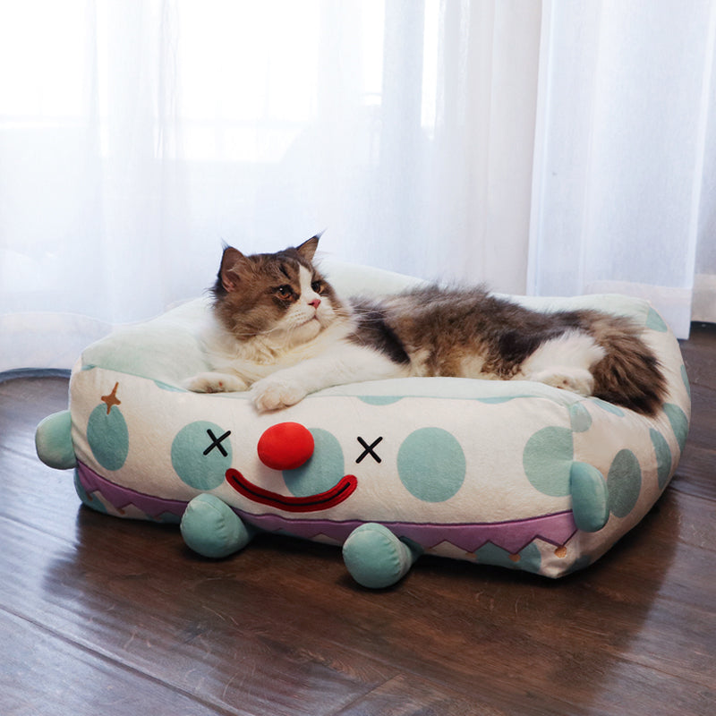 KFX-4089533 Cozy Cloth Pet Bed for Deep Sleep – 55x55x18cm Nest
