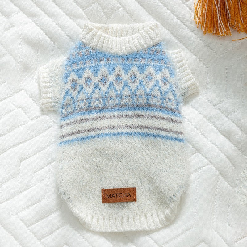 KFX-4090045 Cozy Rabbit Sweater for Small Puppies - Lightweight Casual Pet Clothing