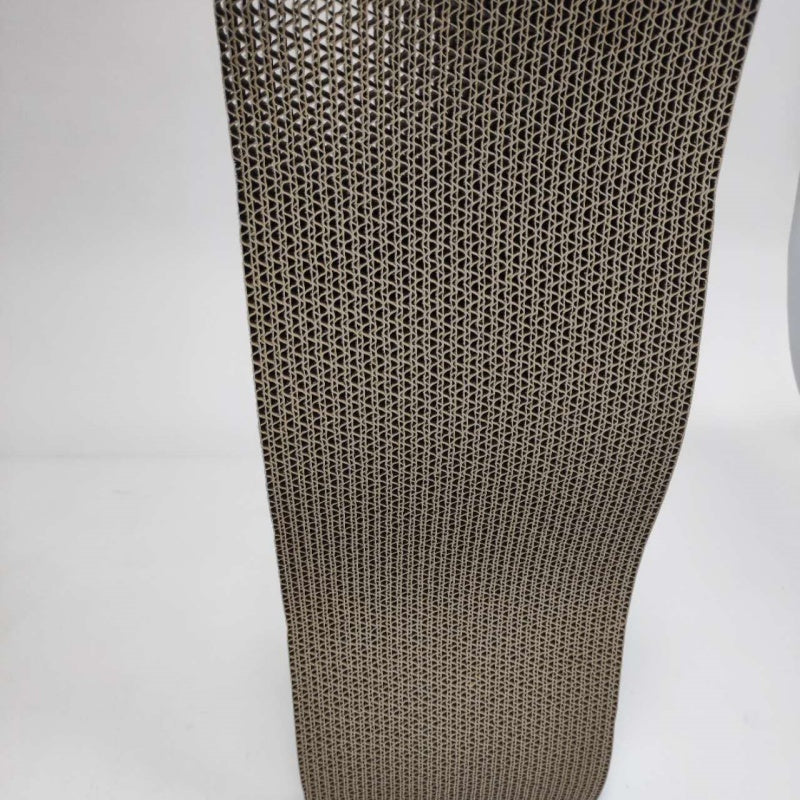 KFX-4091453 Medium Wavy Cat Scratching Post with Grab Plate for Interactive Play