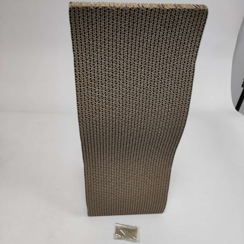 KFX-4091453 Medium Wavy Cat Scratching Post with Grab Plate for Interactive Play