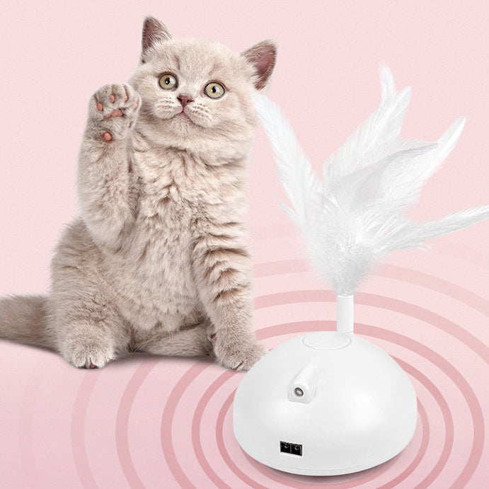 KFX-4092093 Interactive USB Rechargeable Cat Toy with Motion and Light Features