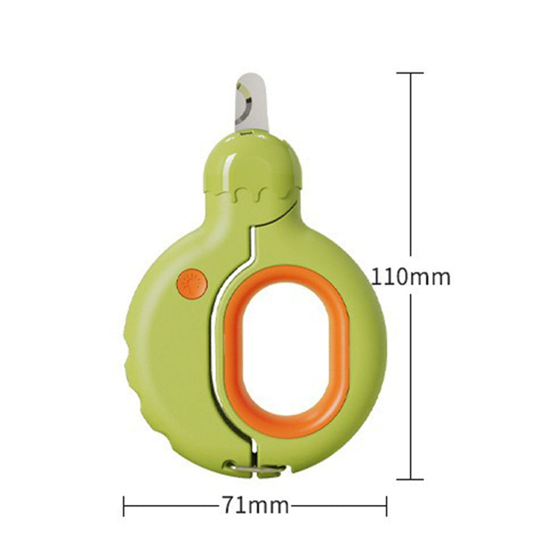KFX-4092733 LED Light Pet Nail Clippers for Cats and Dogs with Ergonomic Non-Slip Handle