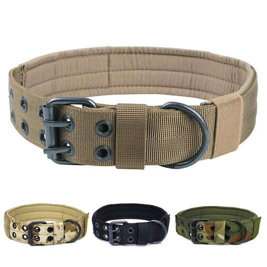 KFX-4093245 Five-Speed Adjustable Nylon Pin Buckle Dog Collar - Multiple Color Options and Sizes Available