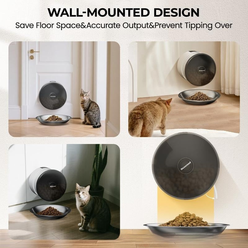 KFX-4097213 Automatic Pet Feeder with Remote Control for Timed Dog and Cat Food Dispensing