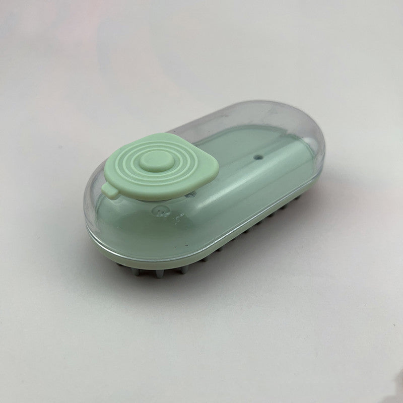 KFX-4102589 Hand-held Pet Bath Massage Brush with Soft Head for Dogs - Green, Pink, Blue