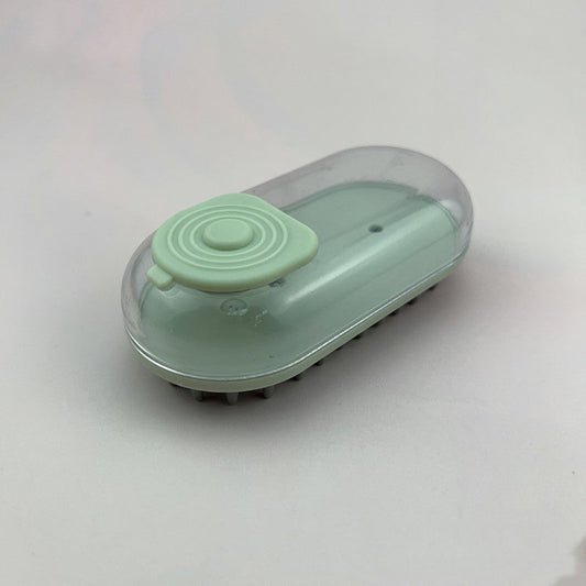 KFX-4102589 Hand-held Pet Bath Massage Brush with Soft Head for Dogs - Green, Pink, Blue