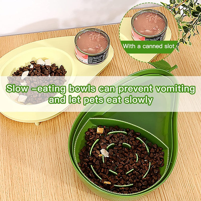 KFX-4104253 Automatic Avocado Shape Pet Feeder and Water Dispenser for Small Animals