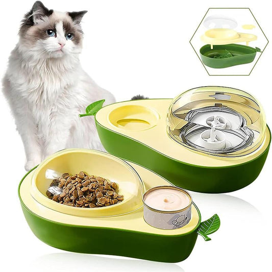 KFX-4104253 Automatic Avocado Shape Pet Feeder and Water Dispenser for Small Animals