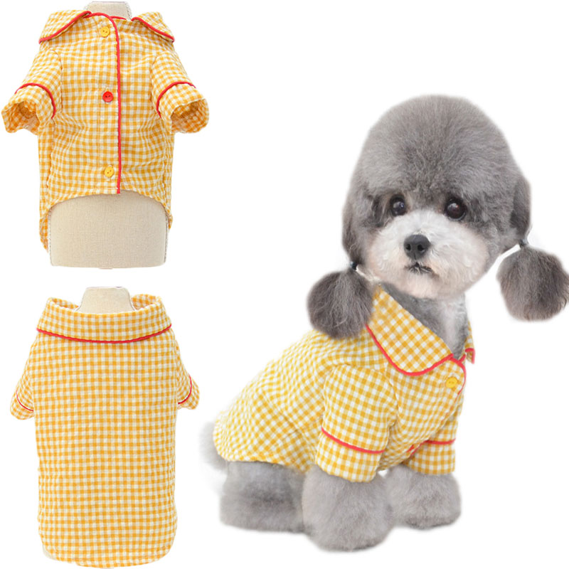 KFX-4107325 Soft Cotton Pajamas for Dogs and Cats - Fashionable Hooded Shirt for Comfortable Wear