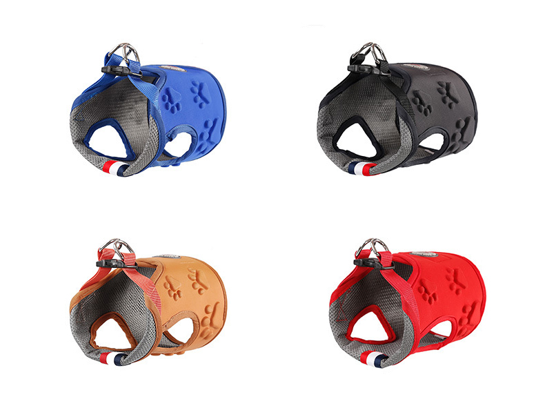 KFX-4111805 Comfortable Dog Vest with Shock-Absorbing Chest Cover and Breathable Mesh Design