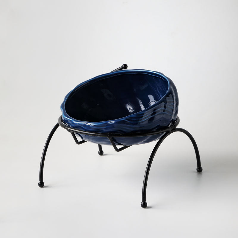 KFX-4112701 Elevated Food Bowl for Small Dogs with Optional Shelf, 10-10.9cm Diameter