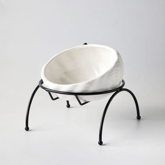 KFX-4112701 Elevated Food Bowl for Small Dogs with Optional Shelf, 10-10.9cm Diameter