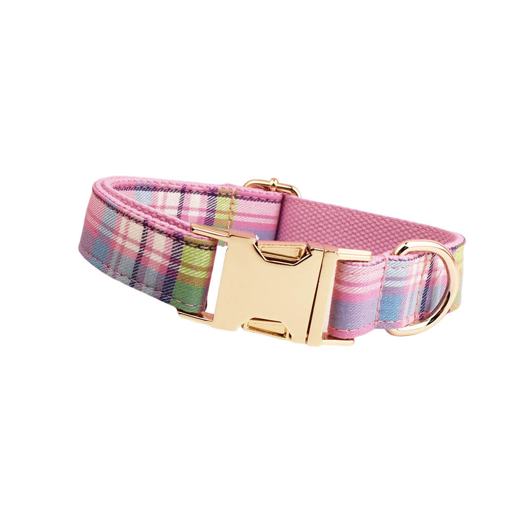 KFX-4113981 Stylish Pet Collar and Leash Set with Bow and Vest in Four-Piece Design