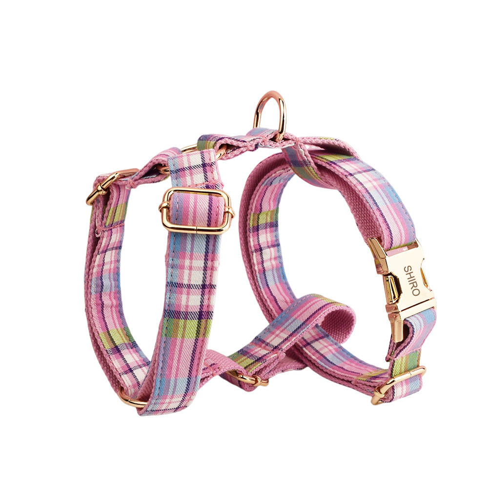 KFX-4113981 Stylish Pet Collar and Leash Set with Bow and Vest in Four-Piece Design