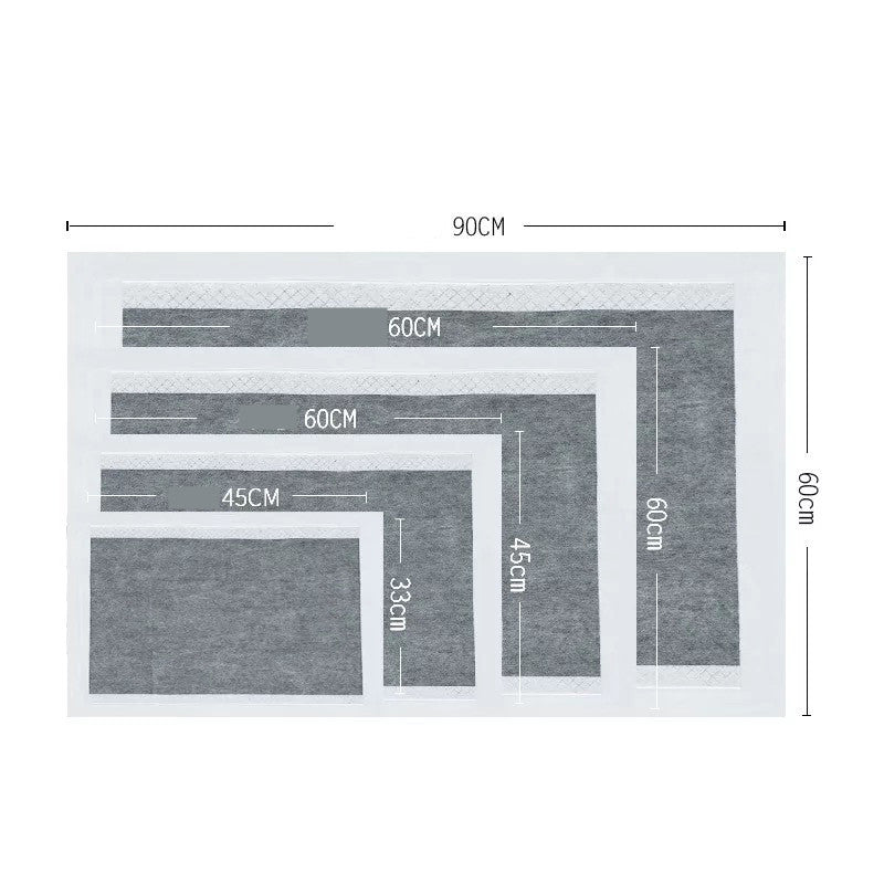 KFX-4114749 Bamboo Charcoal Dog Diaper Pad - Absorbent and Deodorizing - Available in Multiple Sizes