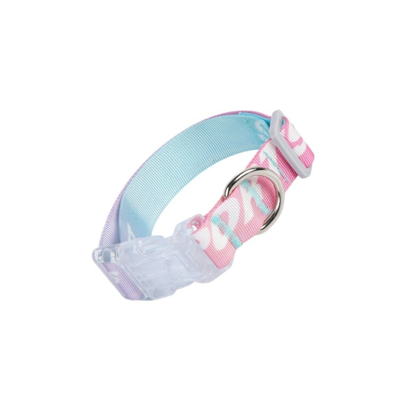 KFX-4120253 Cartoon Gradient Adjustable Dog Collar with Panda Design in Multiple Sizes