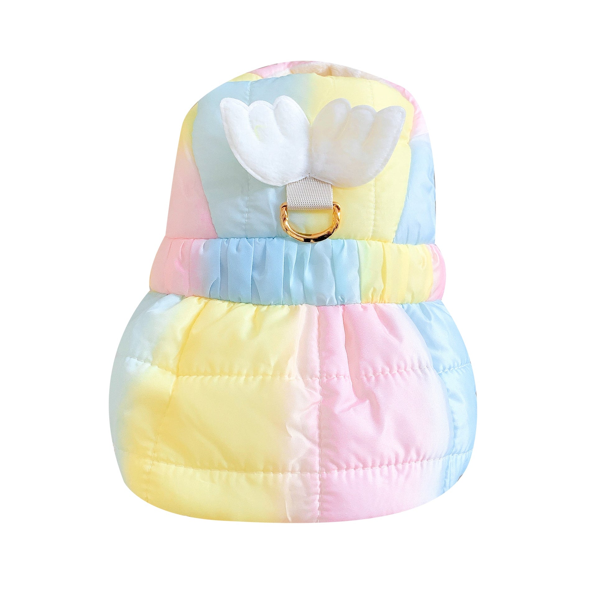 KFX-4122813 Rainbow Cotton Skirt for Small Pets - Winter Style, Thickened Design