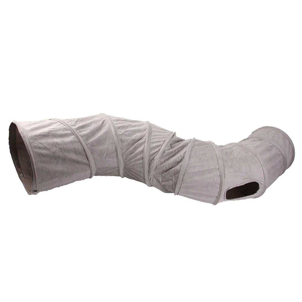 KFX-4123325 Collapsible S-Shape Cat Tunnel and Play Tube for Indoor Cats, Small Pets, and Rabbits