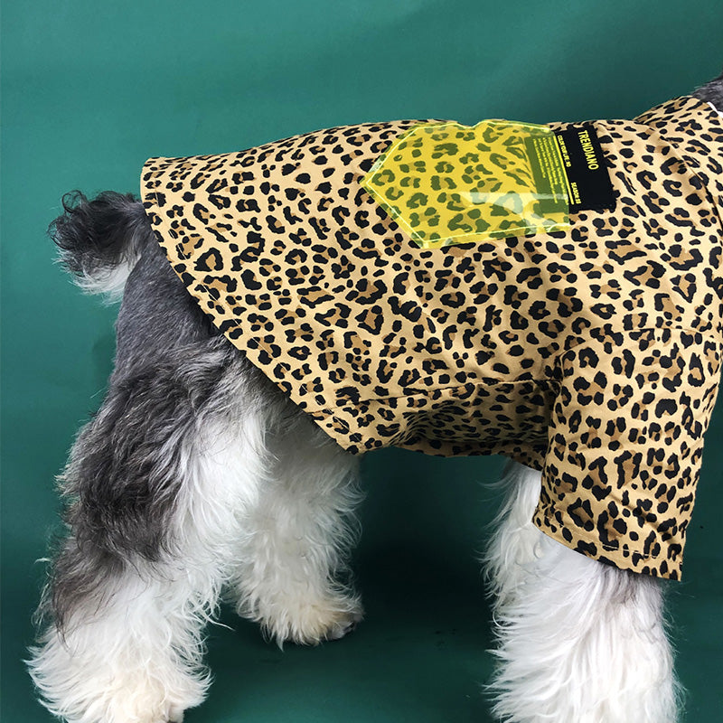 KFX-4126397 Cute Striped Cotton Shirt for Small Dogs - School Uniform Style, Multiple Sizes Available