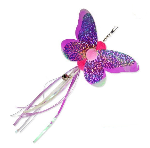 KFX-4128829 Insect Series Cat Toy Replacement Head - Butterfly, Bee, Dragonfly, Ladybug Fur Chewing Toy