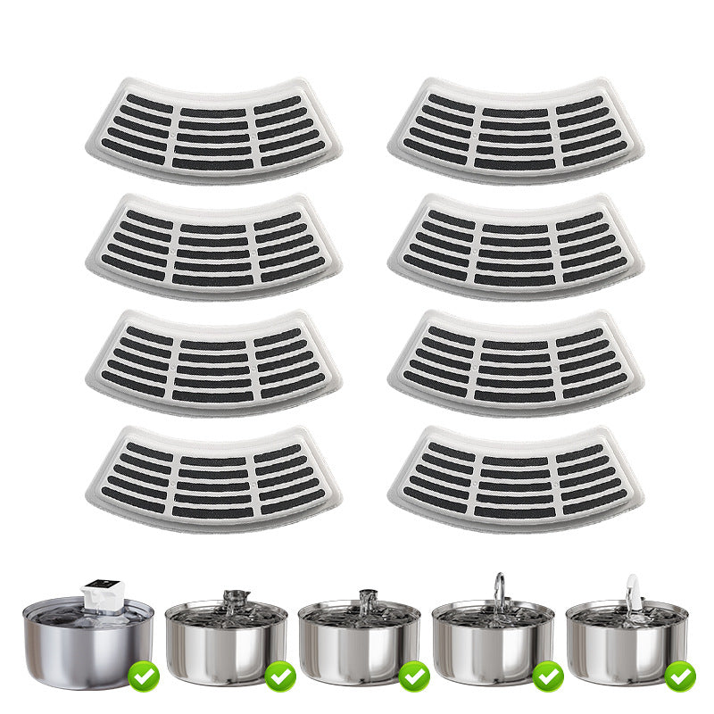 KFX-4129853 Rechargeable Stainless Steel Wireless Pet Water Fountain with Upgraded Filter for Dogs and Cats