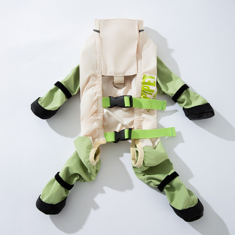 KFX-4131389 Durable Waterproof Dog Pants with Reflective Stripes and Adjustable Fit for Outdoor Activities