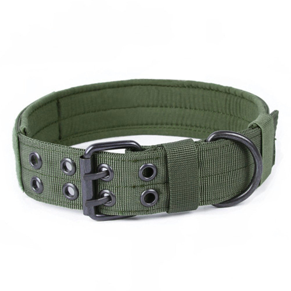 KFX-4131773 Nylon Padded Dog Collar with Custom Velcro Patch and Adjustable Fit