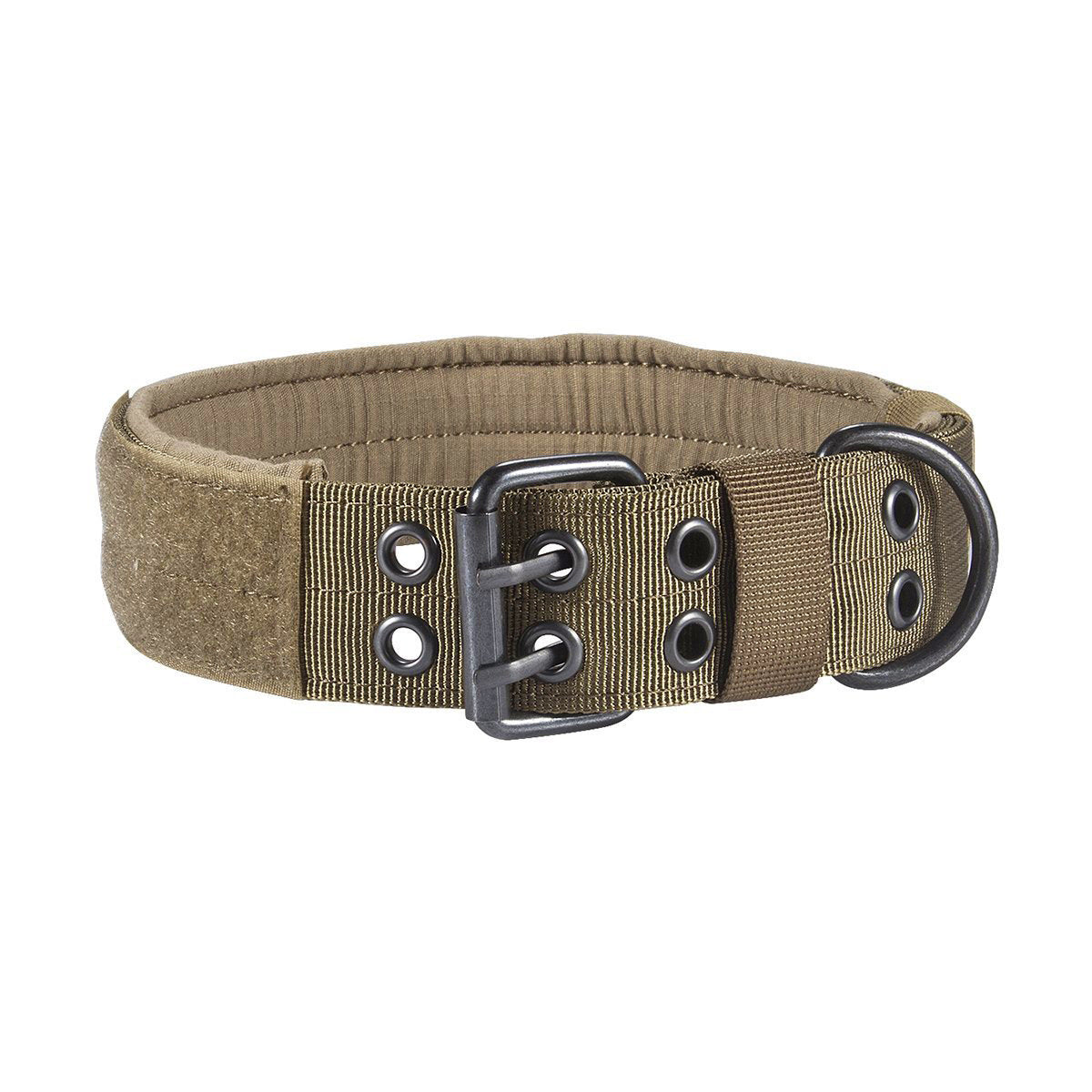 KFX-4131773 Nylon Padded Dog Collar with Custom Velcro Patch and Adjustable Fit