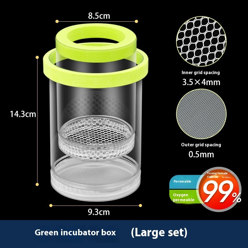 KFX-4133053 Acrylic Fish Tank Incubator Breeding Box - Floating Isolation Barrel Set