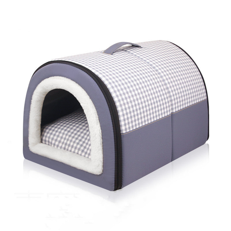 KFX-4133821 Thermal Semi-Enclosed Pet Bed for Dogs in Various Sizes and Elegant Colors