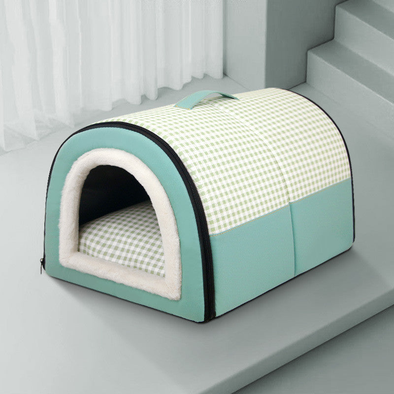 KFX-4133821 Thermal Semi-Enclosed Pet Bed for Dogs in Various Sizes and Elegant Colors