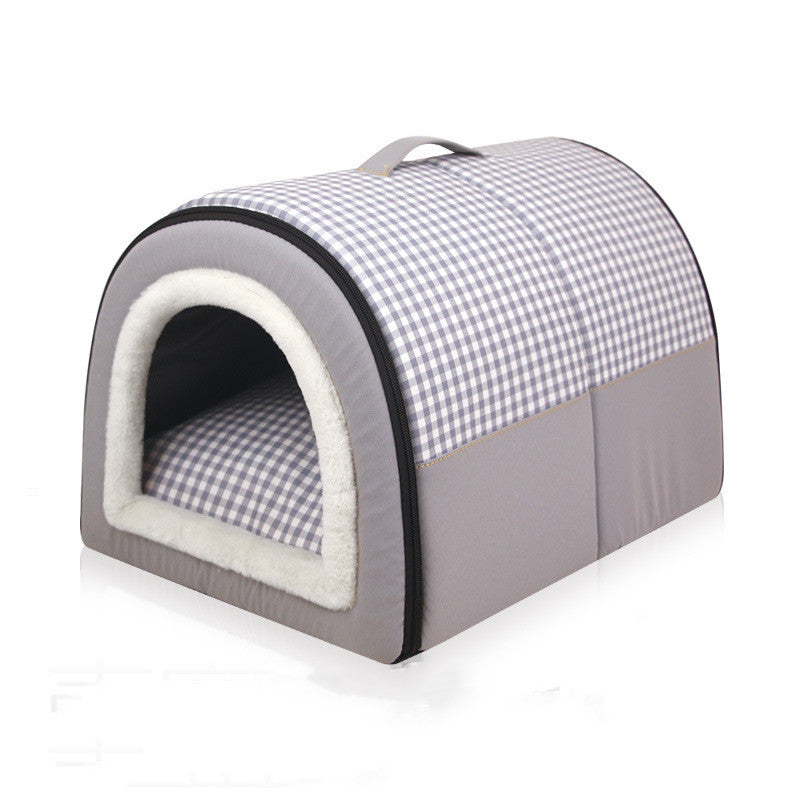 KFX-4133821 Thermal Semi-Enclosed Pet Bed for Dogs in Various Sizes and Elegant Colors