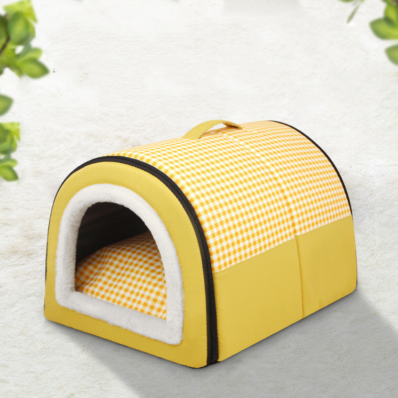 KFX-4133821 Thermal Semi-Enclosed Pet Bed for Dogs in Various Sizes and Elegant Colors