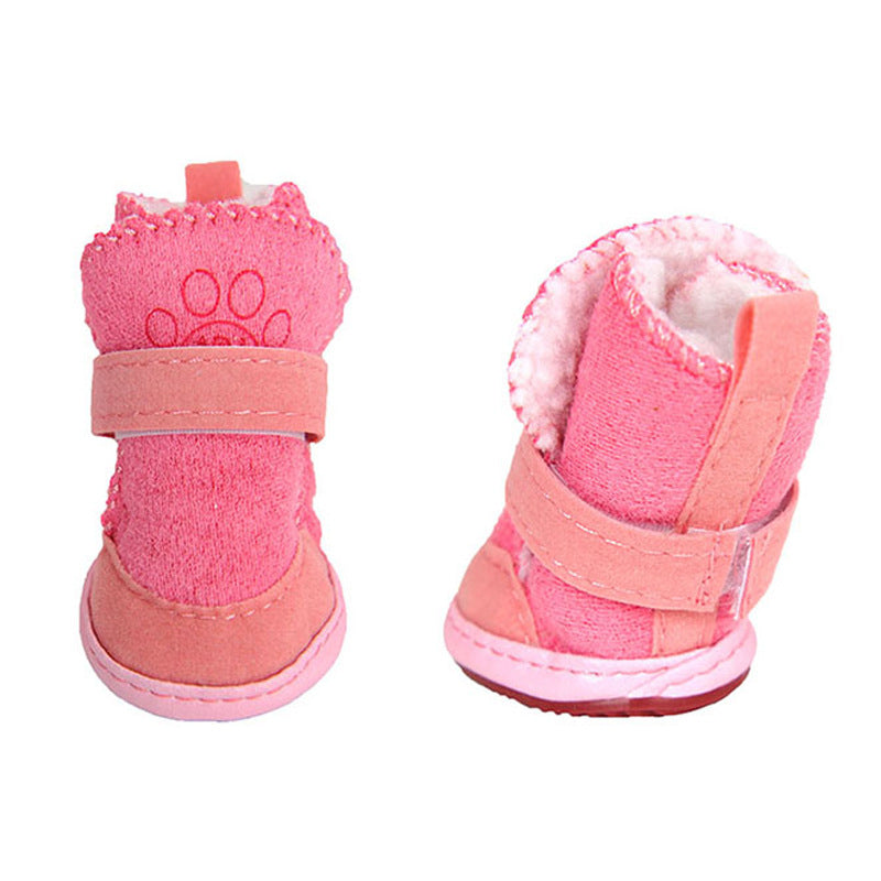 KFX-4136381 Dog Winter Boots for Snow, Cotton Mesh Material, Multiple Sizes Available