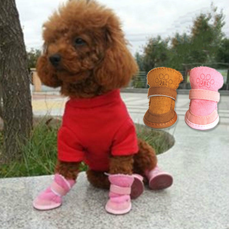KFX-4136381 Dog Winter Boots for Snow, Cotton Mesh Material, Multiple Sizes Available