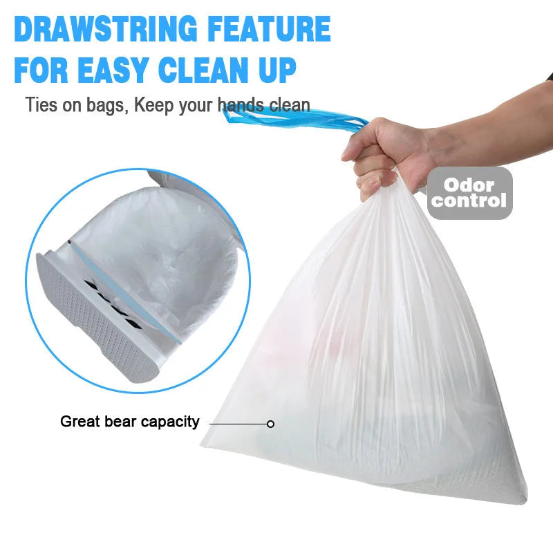 KFX-413715 Eco-Friendly Biodegradable Cat Poop Bags with Strong Odor Control – Simple Style, Unscented, Waterproof