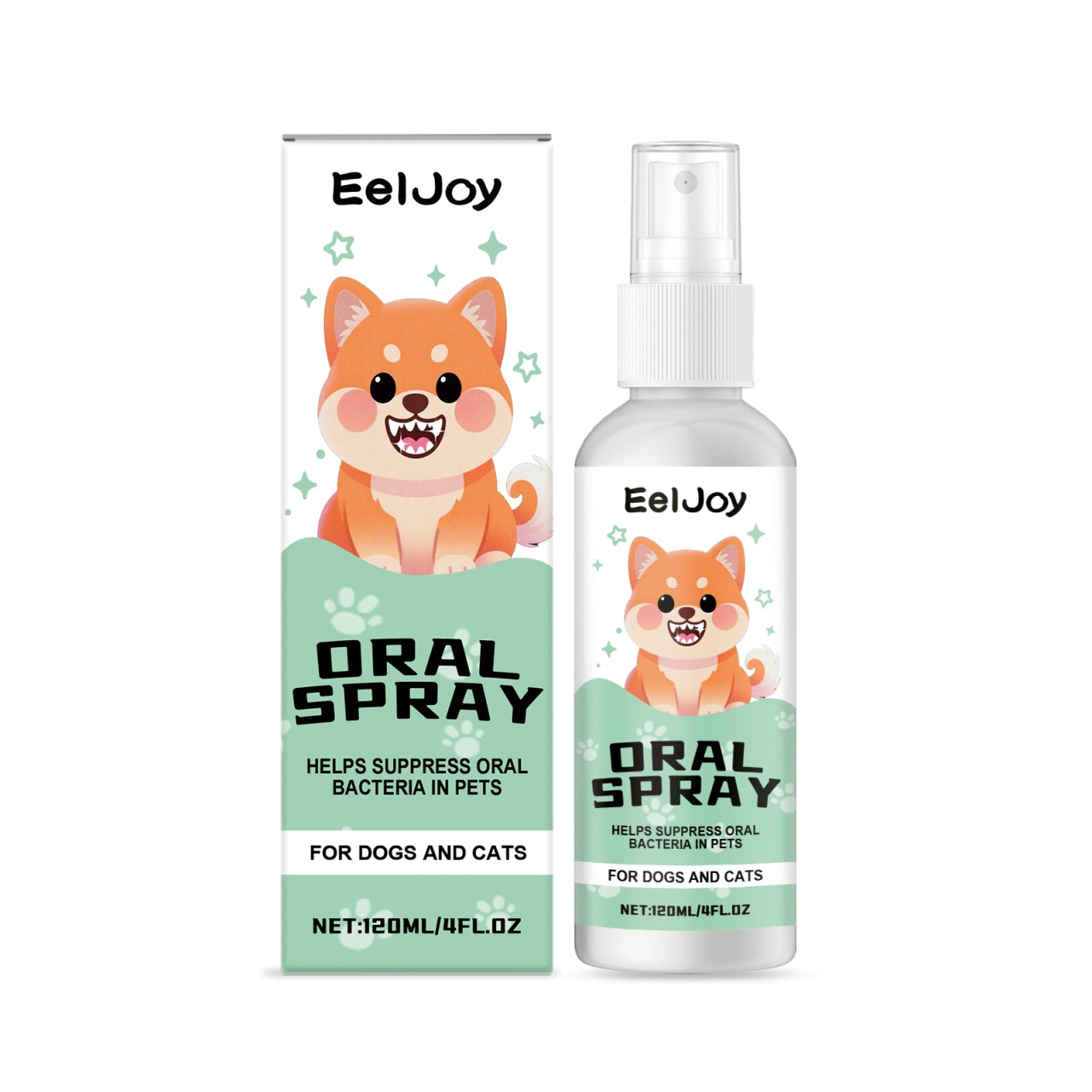 KFX-4137405 Pet Oral Care Spray with Mint Extract and Chlorhexidine for Fresh Breath