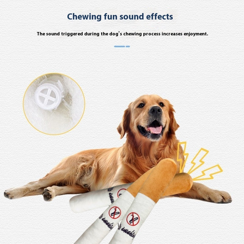 KFX-4139197 Plush Cigarette Toy for Cats and Dogs - Fun Interactive Pet Accessory
