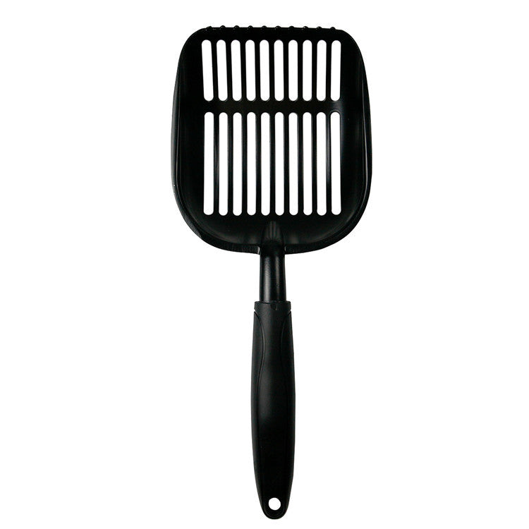 KFX-4140989 Large Cat Litter Scoop with Oblique and Cat Face Holes - Plastic Handle Cleaning Tool