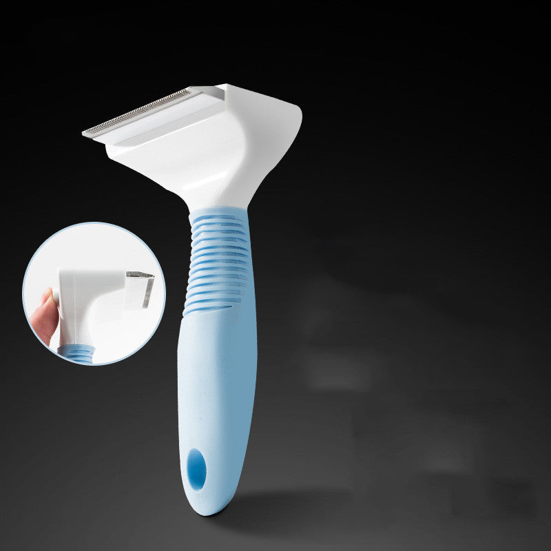 KFX-4141117 Pet Shell Brush for Cats and Dogs, Durable PP Comb for Grooming