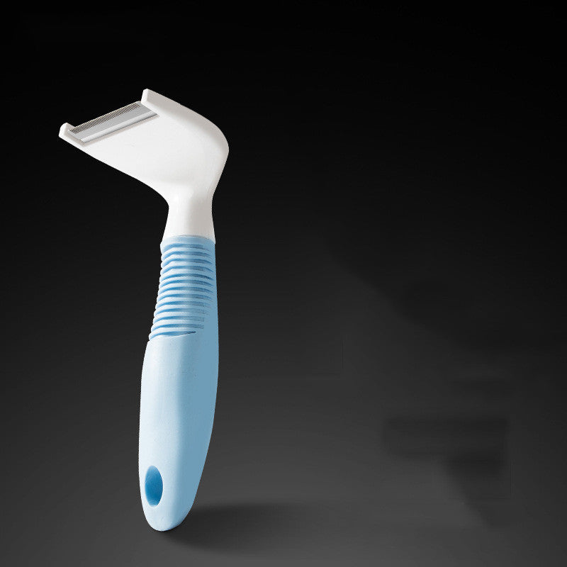 KFX-4141117 Pet Shell Brush for Cats and Dogs, Durable PP Comb for Grooming
