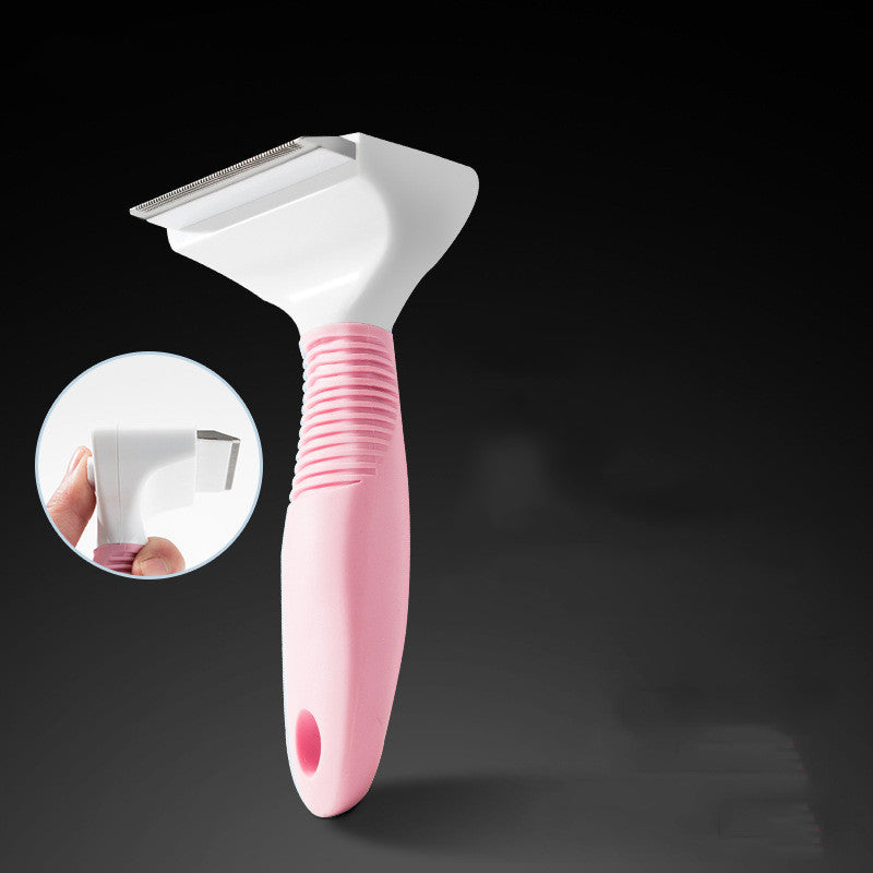 KFX-4141117 Pet Shell Brush for Cats and Dogs, Durable PP Comb for Grooming