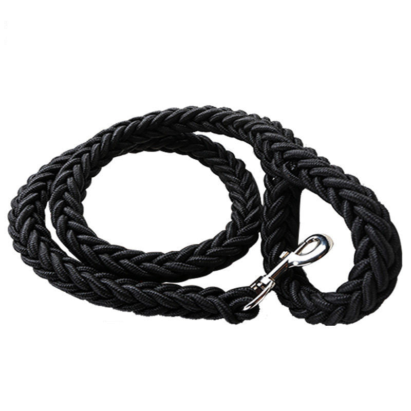 KFX-4141373 Dog Walking Chain Leash with Nylon Chest Harness for Medium and Large Dogs