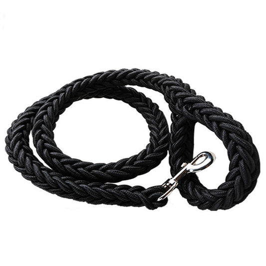KFX-4141373 Dog Walking Chain Leash with Nylon Chest Harness for Medium and Large Dogs