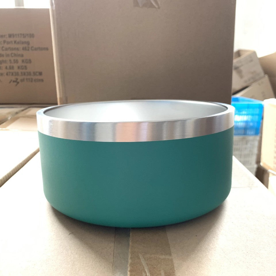 KFX-4145469 Stainless Steel Dog Bowl - Double-Sided 32oz and 64oz Options
