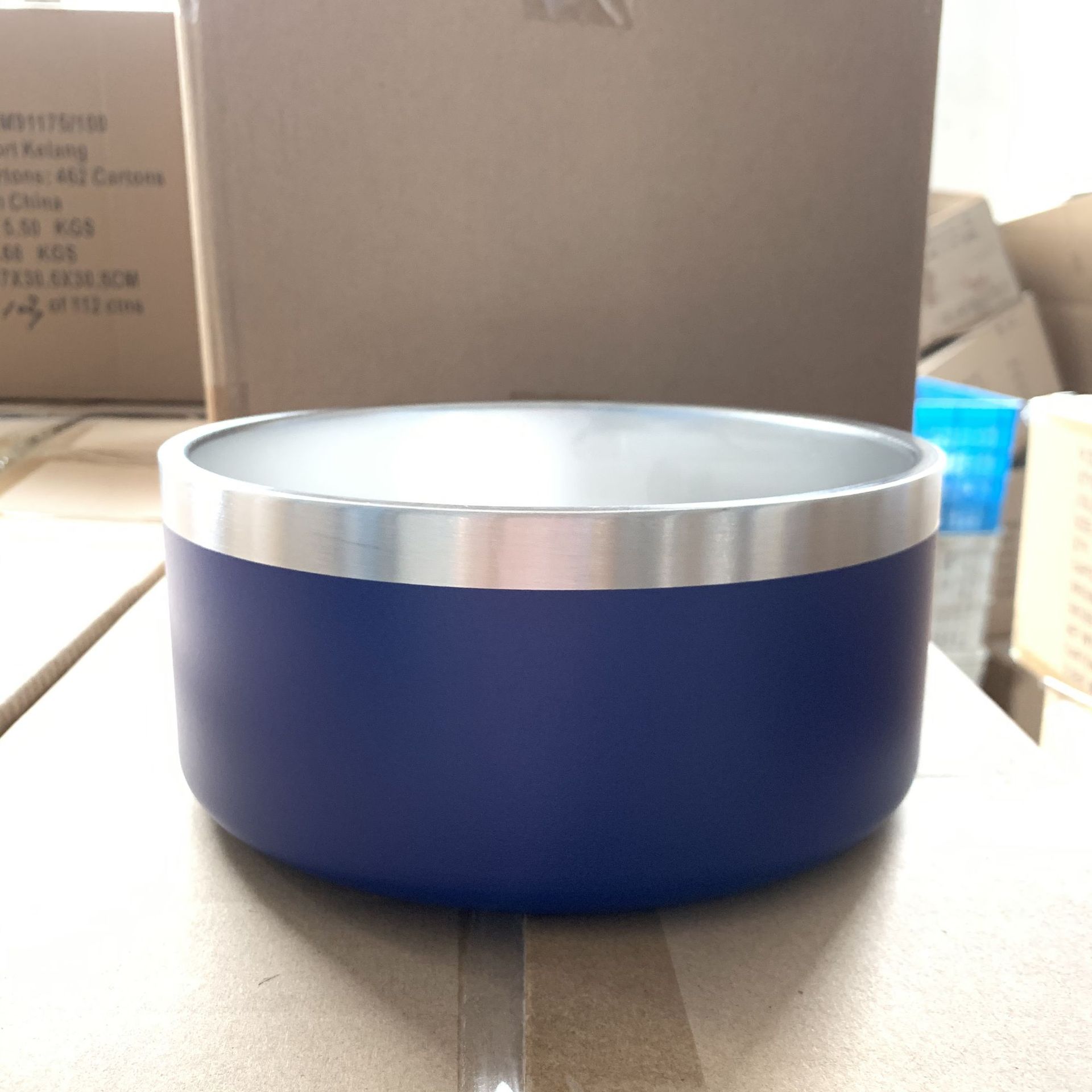 KFX-4145469 Stainless Steel Dog Bowl - Double-Sided 32oz and 64oz Options