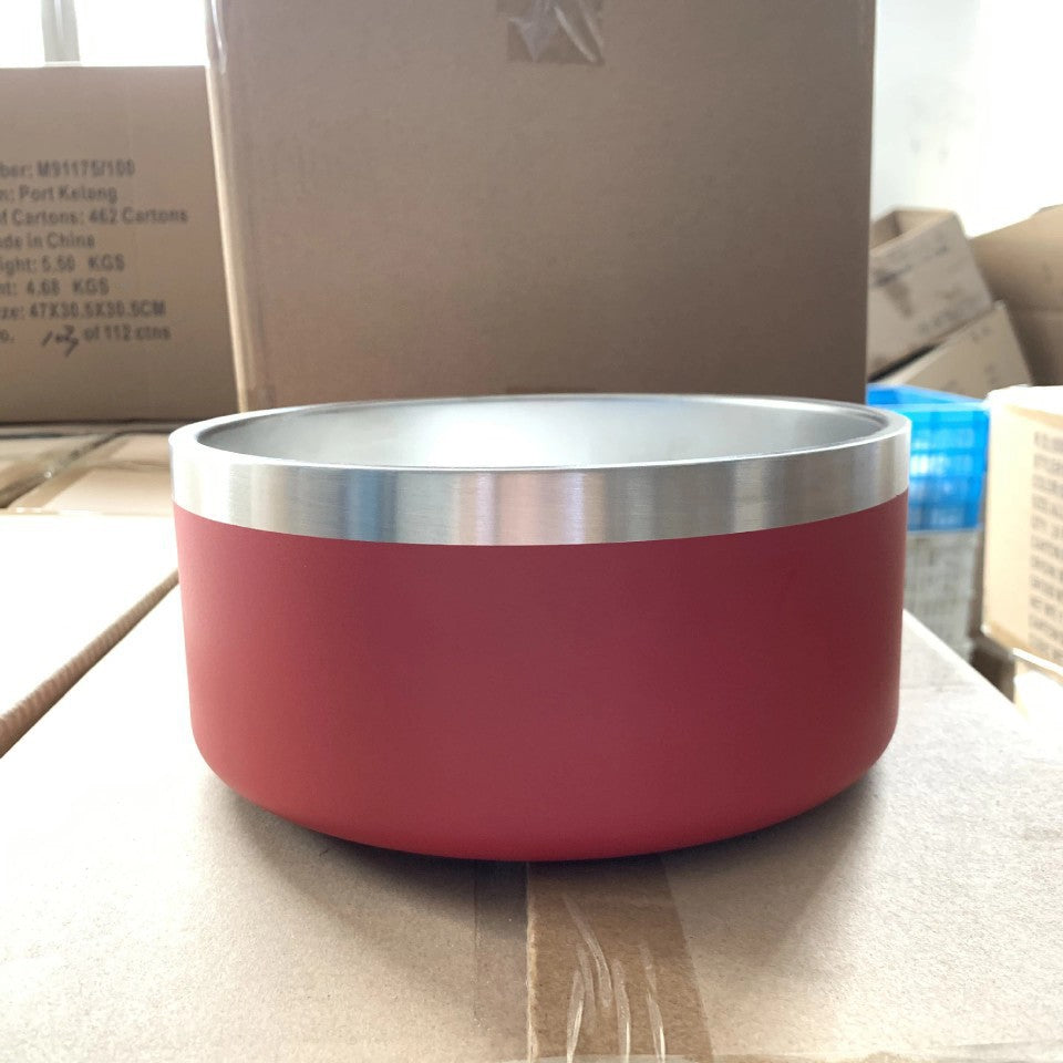 KFX-4145469 Stainless Steel Dog Bowl - Double-Sided 32oz and 64oz Options